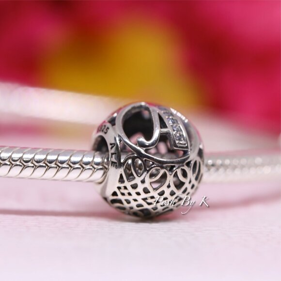 PANDORA CHARM VINTAGE LETTER INITIAL ALPHABET A 791845 - Picture 5 of 5